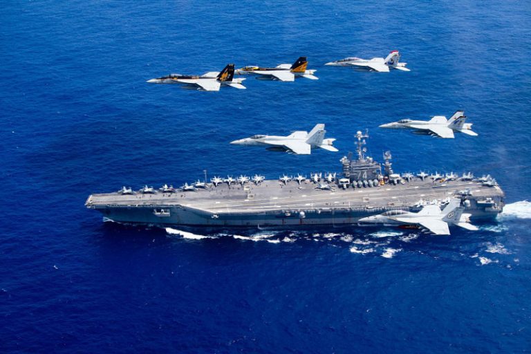 較勁！中俄南海首度軍演 美出動9艘軍艦西太平洋演習