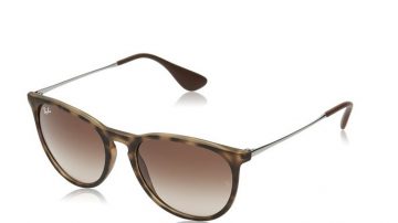 $98.05 怕重星人必备！ Ray-Ban Erika Wayfarer 超轻女士墨镜