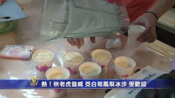 热！秋老虎发威 茭白笋凤梨冰沙 受欢迎