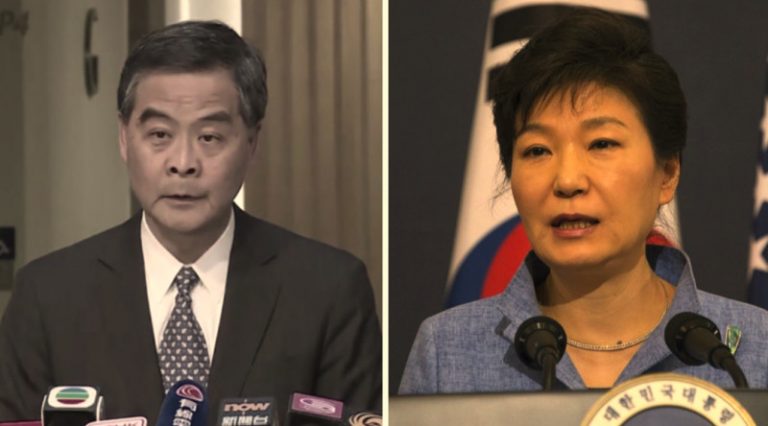【熱點互動】梁振英不連任 樸槿惠被彈劾
