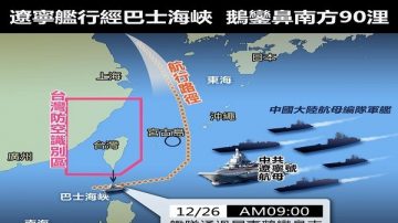 中共遼寧艦首赴遠洋訓練 台日海空警戒