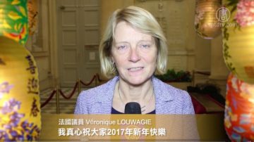 法国议员Véronique LOUWAGIE向新唐人观众拜年