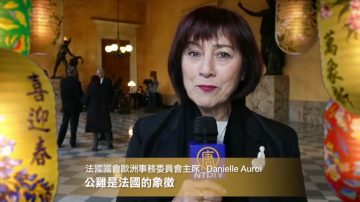 法国国会欧洲事务委员会主席 Danielle Auroi向新唐人观众拜年