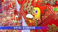 紐約華埠開啟「年貨模式」 雞年裝飾上市