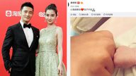 Angelababy生啦！黄晓明喜晒与儿子对拳照
