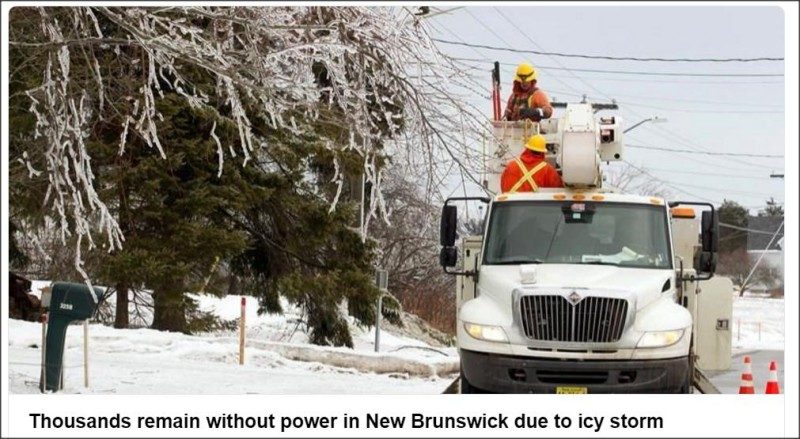 遭受冰暴襲擊 加拿大新省近6萬人失去電力