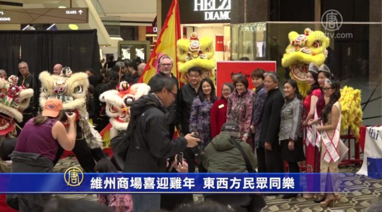 維州商場喜迎雞年  東西方民眾同樂