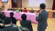 侨委会委员长吴新兴首访纽约 拜会台湾会馆