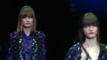 82岁设计师操刀Armani 黑白中注入明亮色彩