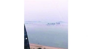 「海市蜃樓」奇景現廈門 持續近1小時（組圖）