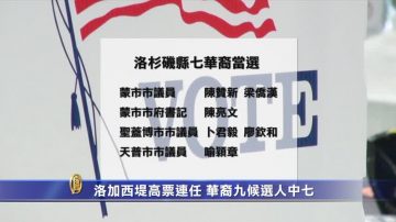 洛加西堤高票连任 华裔九候选人中七