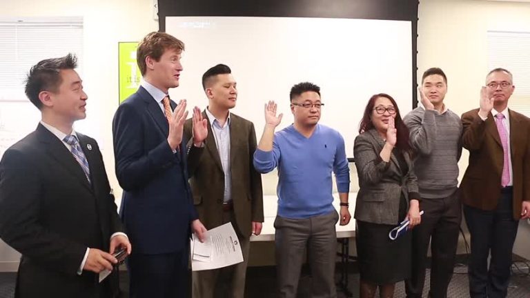 大法拉盛商會年會 新一屆理事就職