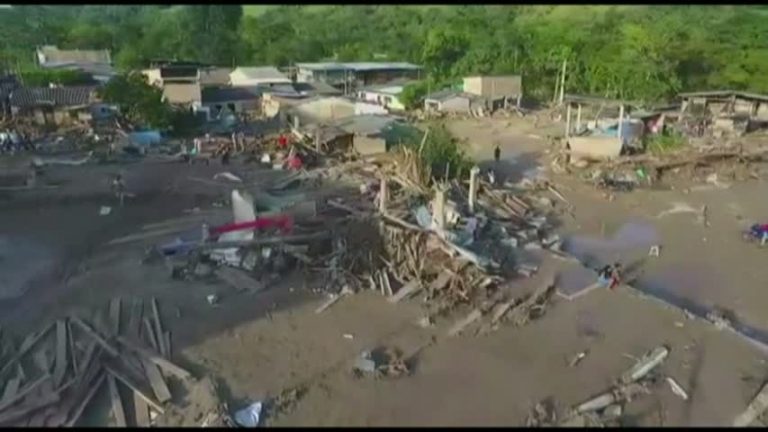 哥倫比亞泥石流254人喪生 搜救緊急展開