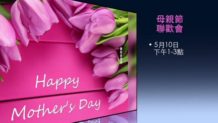 母親節聯歡 中華文化服務中心免費發票