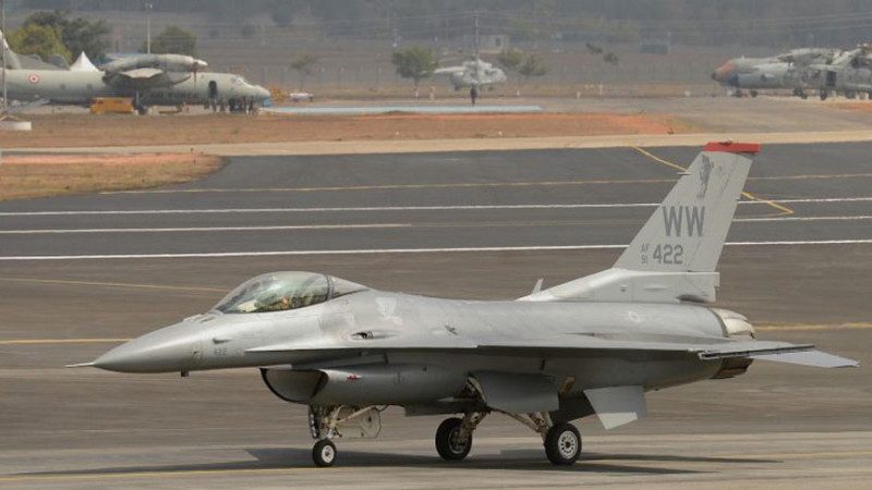 习特会前 美军F16战机马州坠毁 无伤亡