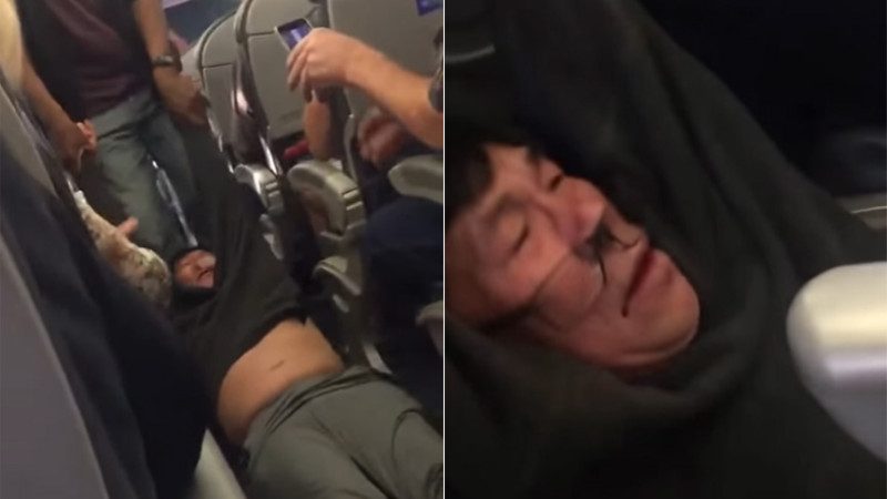 美联航卖超票 无辜亚裔医生被强拖下飞机