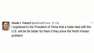 川普推特自曝当面向习开条件：若中方解决朝核将获一大利好