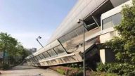 组图：杭州豆腐渣大桥断裂   高架引桥落在学校
