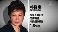 涉嫌18宗罪 朴槿惠被正式起诉