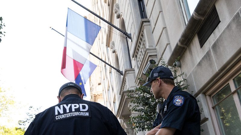 炸彈威脅 法駐紐約領事短暫淨空