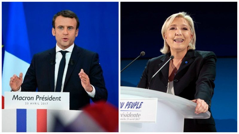 法國大選打破兩極化政治 馬克龍、勒龐5月7日對決