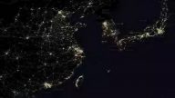 在衛星上看地球 就知道中、日、韓差距有多大了！