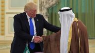 川普抵达沙特 开启首次外访之旅