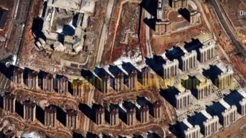 最新衛星圖：5年過去 中國鬼城還是鬼城 只是綠地全荒