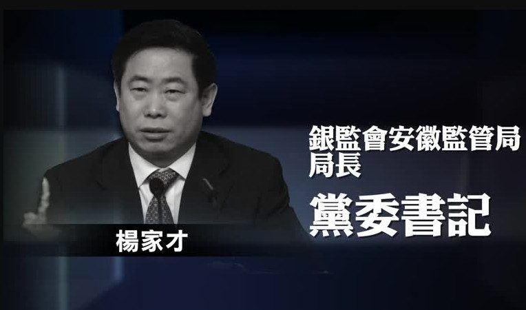 銀監會中共黨委委員楊家才落馬