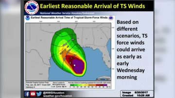 热带风暴预计明天袭击休斯顿