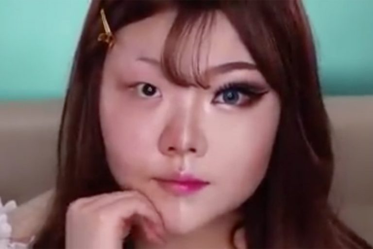 覺得妝容不夠美？看看她的化妝過程吧，你一定會有收穫