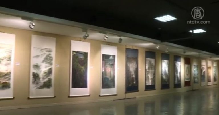 桃園藝濤畫會聯展 品味水墨畫奧妙