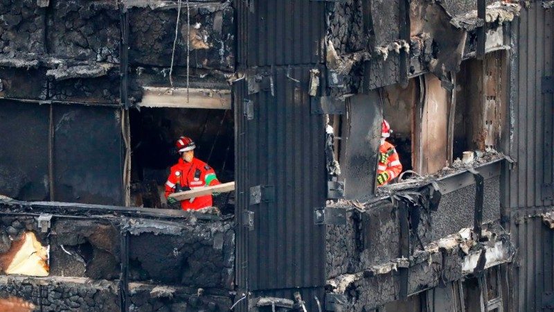 倫敦公寓大火 慘烈內景曝光 死亡數恐破58