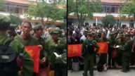 广西、安徽等地千名老兵请愿 与警方对峙（视频）