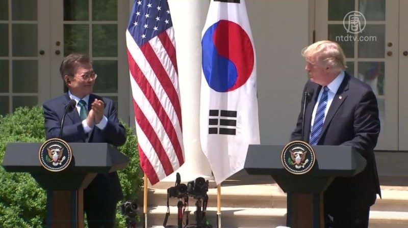 美韩首脑誓言回应朝鲜挑衅 对朝鲜的忍耐已结束