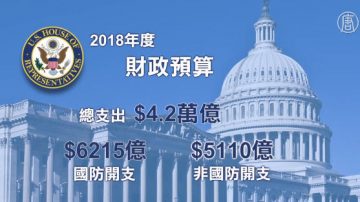 美眾院共和黨人公布2018財政預算