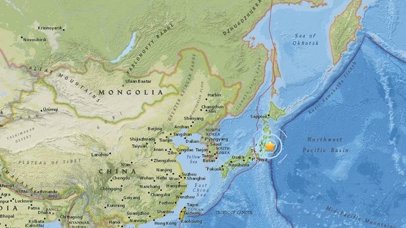 日本东京东北方发生规模5.8地震 无发布海啸警报