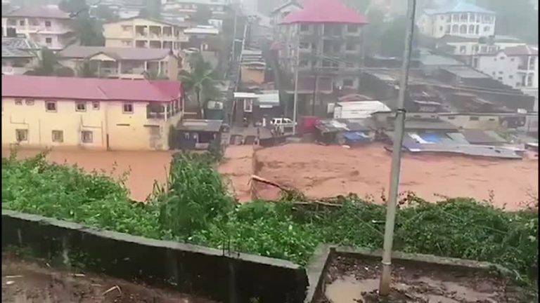 一夜暴雨成災  塞拉利昂數百人罹難