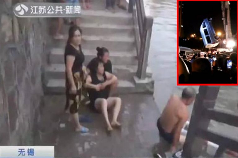江蘇女新手駕車誤踩油門溺水 5子女全部罹難
