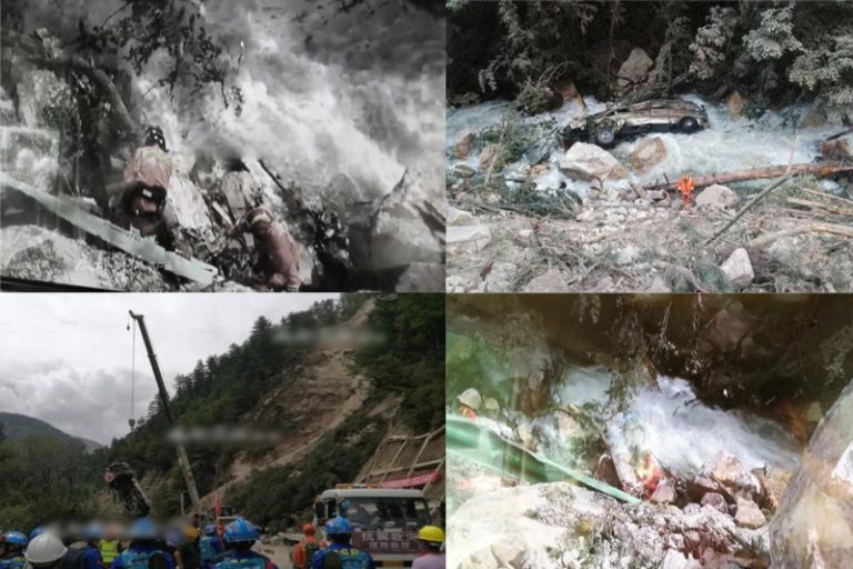 九寨溝強震落石擊中旅巴墜河 尋獲3遺體