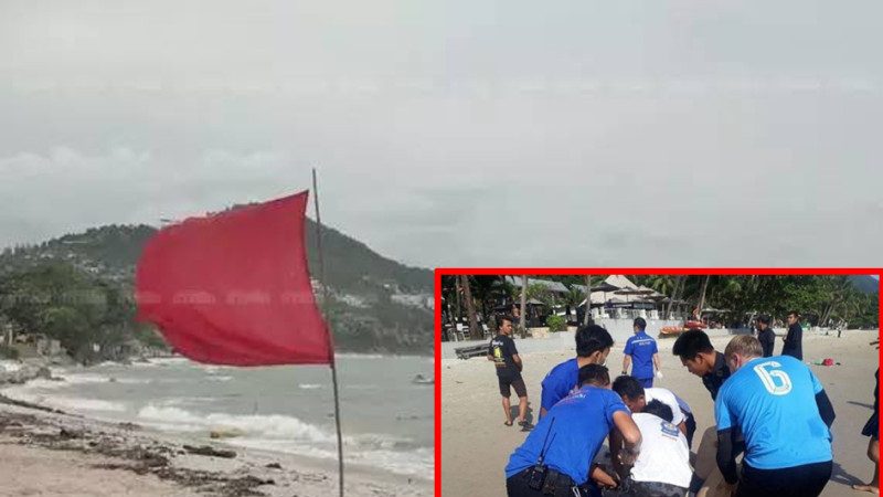 五旬中國男子無視警告 泰國象島玩水溺斃