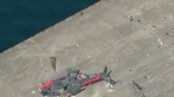 日自衛隊直升機主旋翼撞地面 傾覆岩國航空基地