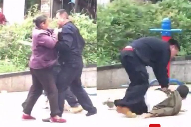 昆明城管暴力執法  打爆菜販夫妻眉骨鼻骨（視頻）