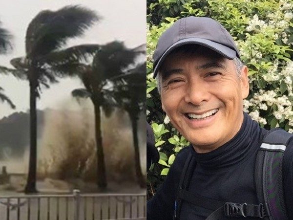颱風襲港樹倒擋路 周潤發徒手搬樹