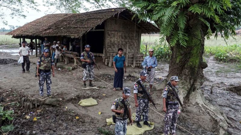 緬甸若開邦衝突升溫 24處警哨遭攻擊至少71死