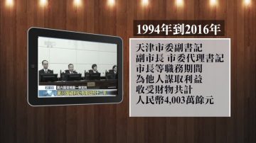 天津原市長黃興國被判刑12年