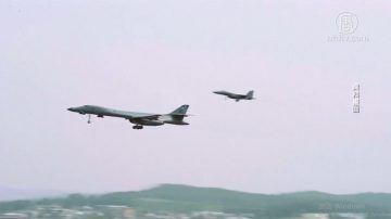 震懾朝鮮 美轟炸機飛越北朝鮮以東空域