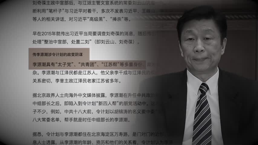 【禁闻】李源潮被踢出局 与政变阴谋有关？