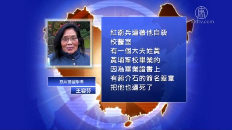 王容芬：毛澤東發動娃娃搞運動是反人類罪 是一場軍事政變
