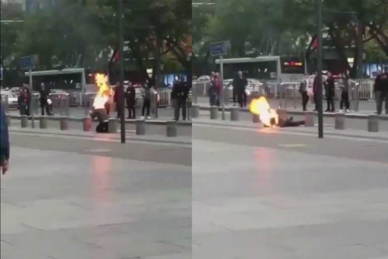 北京男子19大前自焚无人救 网友痛斥：麻木民族